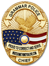 Grammar Police Badge